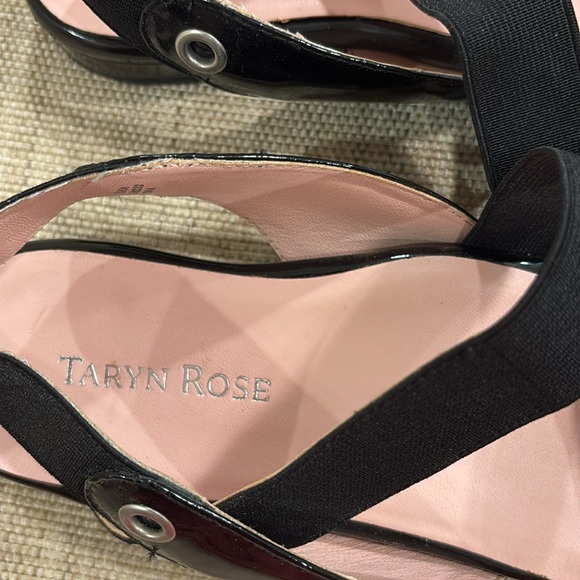 Taryn Rose Black Patent Sandals - Picture 4 of 7